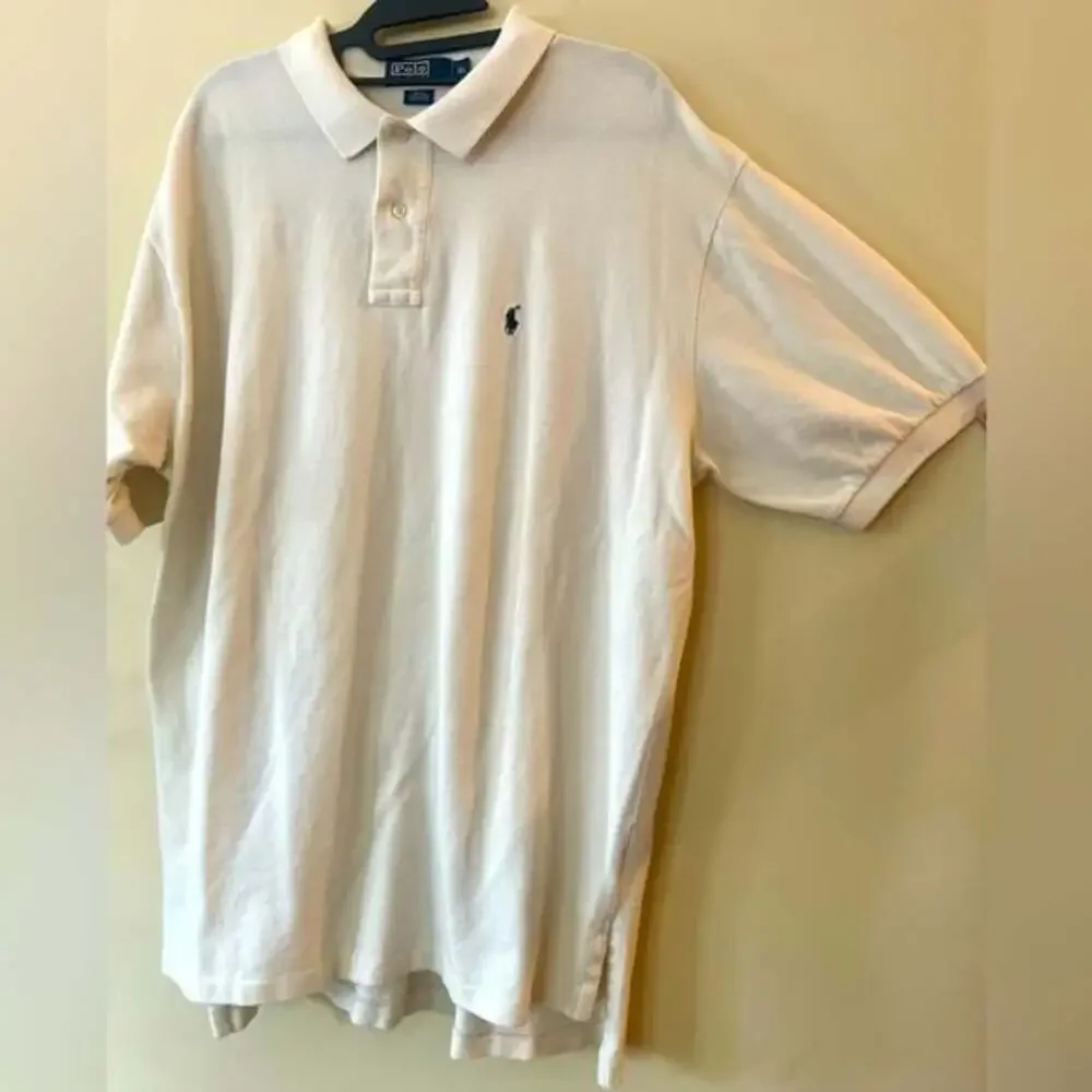 Men's XL‎ Polo Ralph Lauren 100% Cotton Herbal Milk Classic Fit Polo Shirt